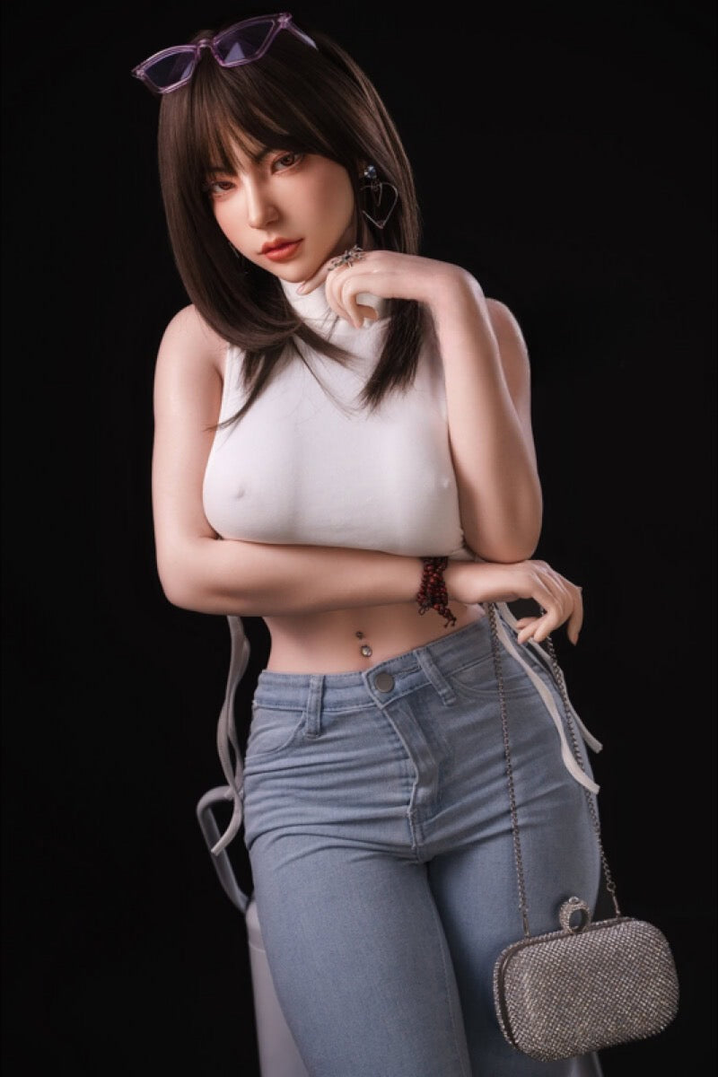 Mina Yoon 161cm Ros Head Asian Sex Doll with Extra Head