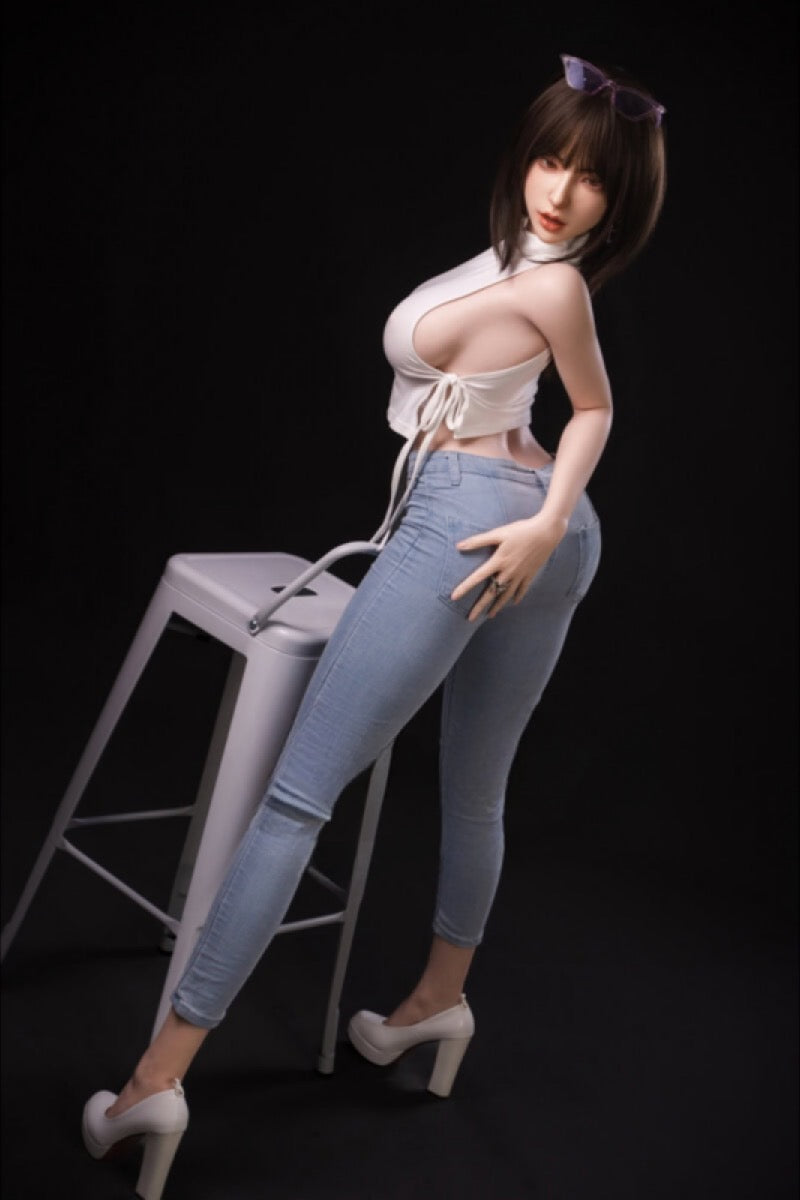 Mina Yoon 161cm Ros Head Asian Sex Doll with Extra Head