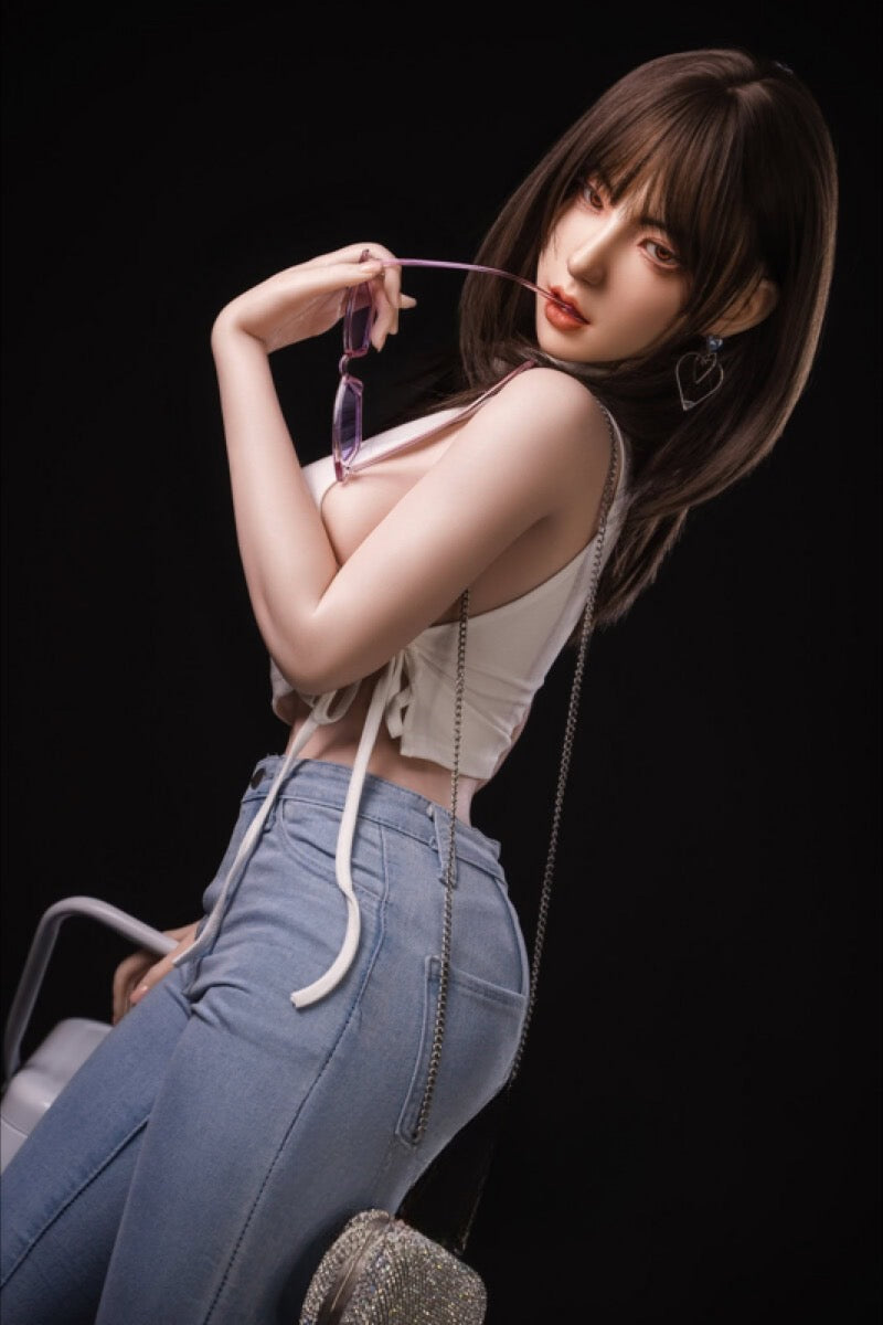 Mina Yoon 161cm Ros Head Asian Sex Doll with Extra Head