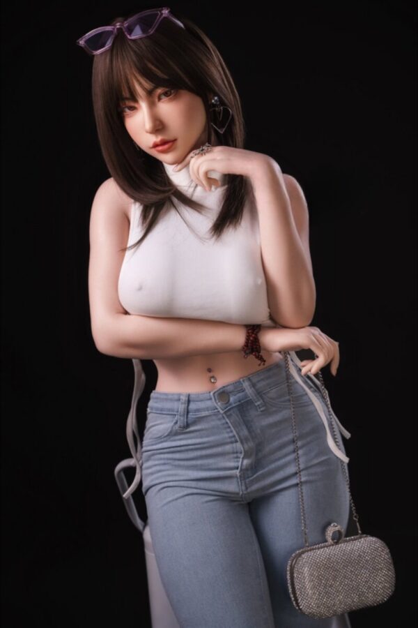 Mina Yoon 161cm Ros Head Asian Sex Doll with Extra Head