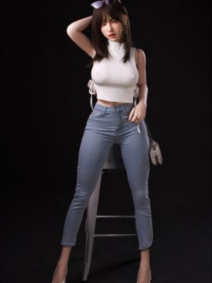 Mina Yoon 161cm Ros Head Asian Sex Doll with Extra Head