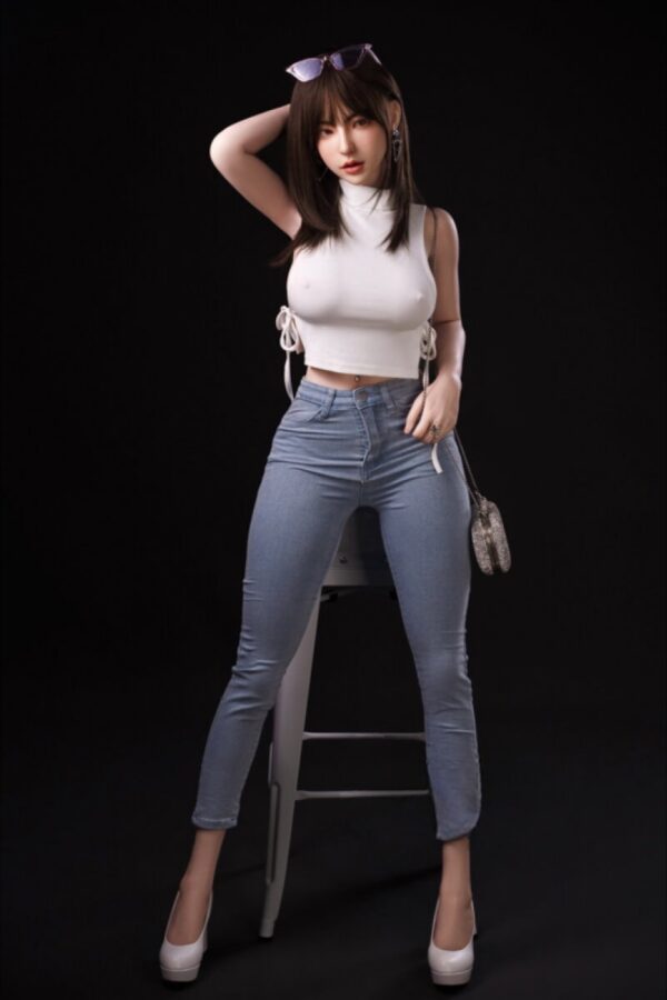 Mina Yoon 161cm Ros Head Asian Sex Doll with Extra Head